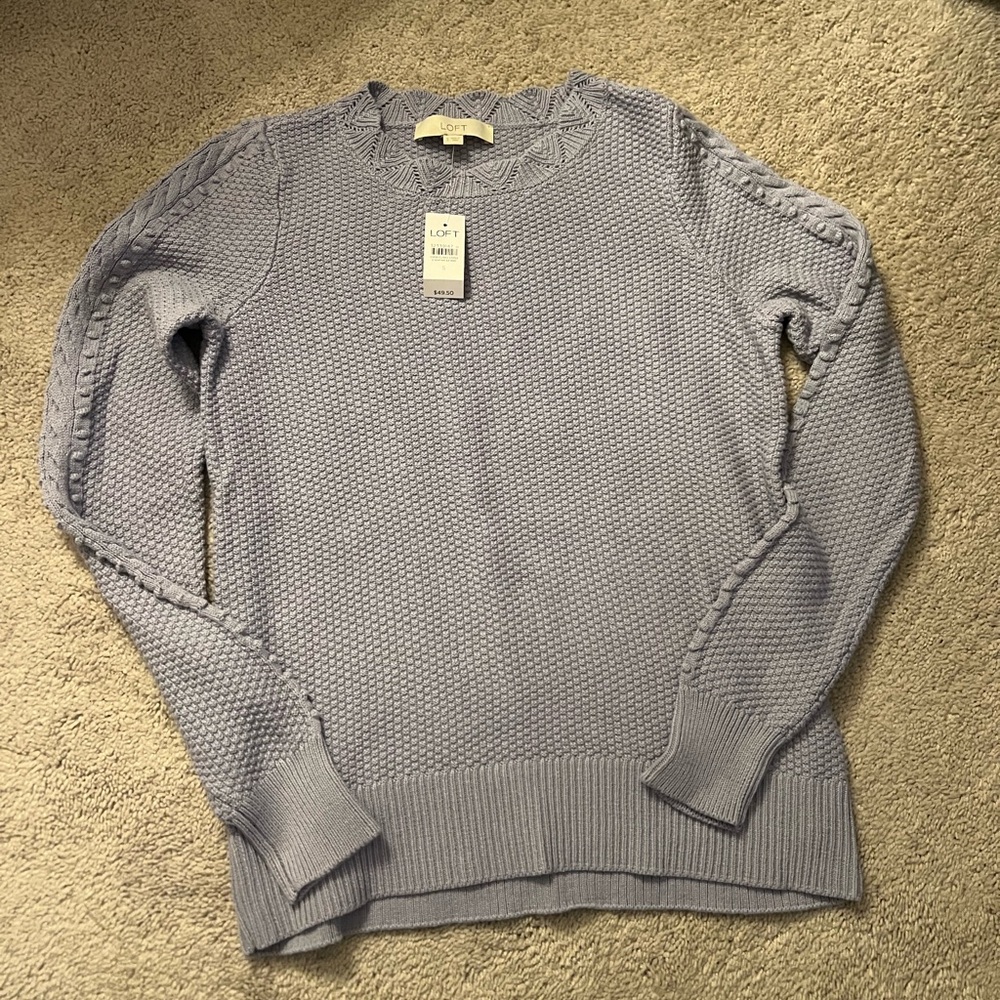 NWT LOFT women’s size small light purple sweater